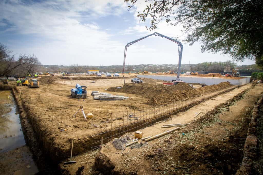 Live Oak Event Pavilion at Horseshoe Bay Resort - Concrete Pour
